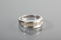 Lot 1270A - WHITE GOLD DIAMOND SET HALF ETERNITY RING with...