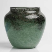 Lot 620 - MONART GLASS VASE of squat baluster form, with...