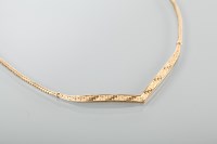 Lot 1388 - NINE CARAT WOVEN GOLD NECKLET approximately 14g