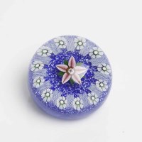 Lot 632 - YSART STYLE CIRCULAR GLASS PAPERWEIGHT...