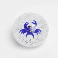 Lot 634 - SCOTTISH GLASS CIRCULAR PAPERWEIGHT decorated...