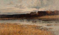 Lot 1518 - JOSEPH MILNE (SCOTTISH 1861 - 1911), RIVER TAY,...