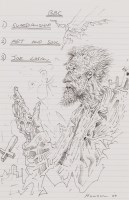 Lot 1680 - PETER HOWSON OBE, ART AND SOUL pen on lined...