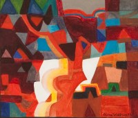 Lot 1752 - * ALMA WOLFSON, ABSTRACT STILL LIFE and...