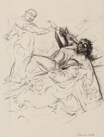 Lot 1762 - * PETER HOWSON OBE, JESUS IS NAILED TO THE...