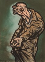 Lot 1777 - * PETER HOWSON OBE, GLASGOW'S OWN ZEUS pastel...