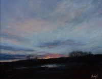 Lot 1824 - * AILEEN FORSYTH, WINTER SUNSET oil on canvas,...