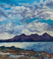 Lot 1957 - DAVID ROBERTSON, HOLY ISLE BY ARRAN, EN PLEIN...