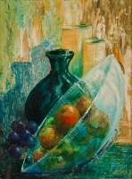 Lot 2005 - * ALISTAIR ANDERSON, STILL LIFE WITH GREEN...