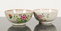 Lot 9 - TWO CHINESE QIANLONG FAMILLE ROSE BOWLS on...