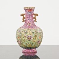 Lot 95 - CHINESE FAMILLE JAUNE VASE of hexagonal form...