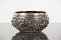 Lot 125 - INDIAN SILVER BOWL of circular form and with...