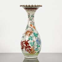 Lot 129 - JAPANESE IMARI VASE of trumpet form and with...