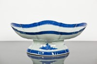 Lot 147 - CHINESE BLUE AND WHITE COMPORT of footed and...