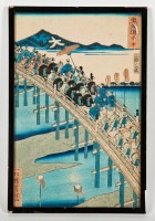 Lot 162 - JAPANESE WOODBLOCK PRINT BY SHUNSHO depicting...
