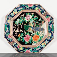 Lot 168 - LARGE CHINESE FAMILLE NOIRE CHARGER of...