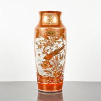 Lot 187 - 19TH CENTURY JAPANESE KUTANI VASE with bird...