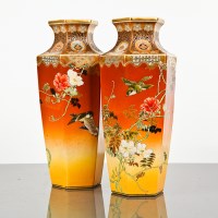 Lot 189 - PAIR OF 19TH CENTURY JAPANESE SATSUMA VASES of...