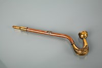 Lot 193 - CHINESE COPPER AND BRASS OPIUM PIPE the brass...