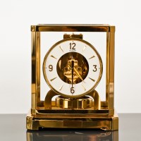 Lot 257 - JAEGER LE COULTRE ATMOS CLOCK in lacquered...
