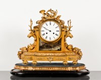 Lot 260 - LARGE 19TH CENTURY FRENCH ORMOLU PORCELAIN...