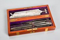 Lot 268 - VICTORIAN BRASS BOUND MAHOGANY CASED SURGICAL...
