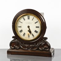 Lot 275 - VICTORIAN MAHOGANY BRACKET CLOCK retailed by...
