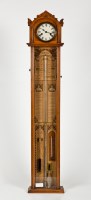 Lot 280 - VICTORIAN OAK ADMIRAL FITZROY'S BAROMETER with...