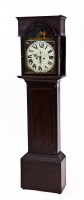 Lot 291 - VICTORIAN MAHOGANY EIGHT DAY LONGCASE CLOCK...