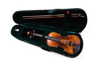 Lot 336 - TWO MODERN VIOLINS comprising of a German...