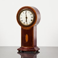 Lot 341 - LATE VICTORIAN MARQUETRY MAHOGANY MANTEL CLOCK...