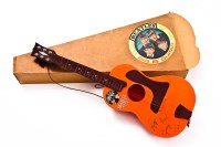 Lot 342 - BEATLES BIG SIX SIGNED GUITAR in original card...