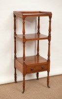 Lot 400 - VICTORIAN MAHOGANY FOUR TIER WHATNOT with...