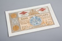 Lot 506 - BANK OF SCOTLAND £20 BANK NOTE 21st March 1958,...