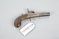 Lot 523 - VICTORIAN PERCUSSION POCKET PISTOL maker...