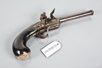 Lot 524 - GEORGE III FLINTLOCK PISTOL maker Pickfatt of...