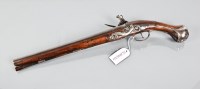 Lot 527 - 18TH CENTURY CONTINENTAL FLINTLOCK HOLSTER...