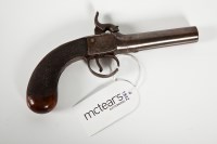 Lot 539 - 19TH CENTURY PERCUSSION POCKET PISTOL with...