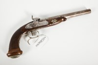 Lot 548 - 19TH CENTURY PERCUSSION TARGET PISTOL with...