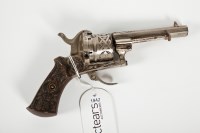 Lot 549 - EARLY 20TH CENTURY PINFIRE REVOLVER with...