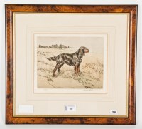 Lot 567 - HENRY WILKINSON Gordon Setter etching, signed...