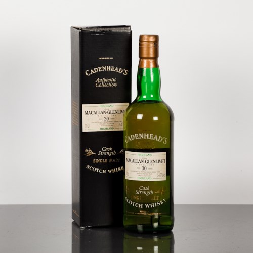 Lot 819 - MACALLAN-GLENLIVET 30 YEAR OLD CADENHEAD'S...