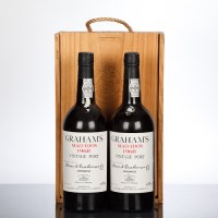 Lot 991 - GRAHAM'S VINTAGE PORT 1968 MALVADOS QUINTA (2)...