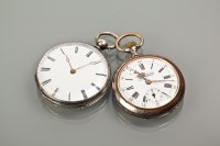 Lot 1036 - FRENCH SILVER POCKET WATCH the dial with Roman...