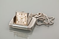 Lot 1038 - ART DECO TAVANNES DUNHILL PURSE WATCH the...