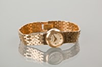 Lot 1040 - LADY'S NINE CARAT GOLD JAEGER LE COULTRE WRIST...