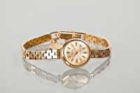 Lot 1053 - LADY'S NINE CARAT GOLD MAJEX WRIST WATCH the...