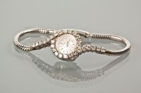 Lot 1055 - LADY'S MID TWENTIETH CENTURY WHITE GOLD...