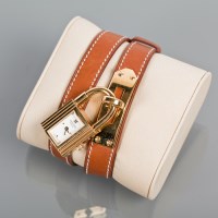 Lot 1055A - LADY'S HERMES PADLOCK WATCH the rectangular...