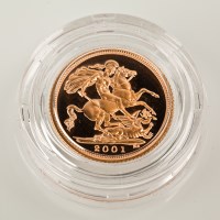 Lot 1059 - PROOF HALF SOVEREIGN DATED 2001